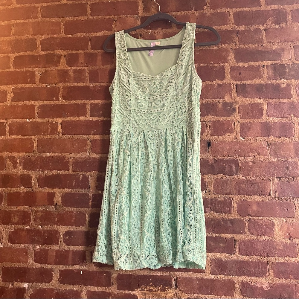 Alya seagreen dress Francesca’s m